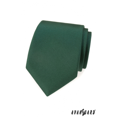 Tmavě zelená matná kravata