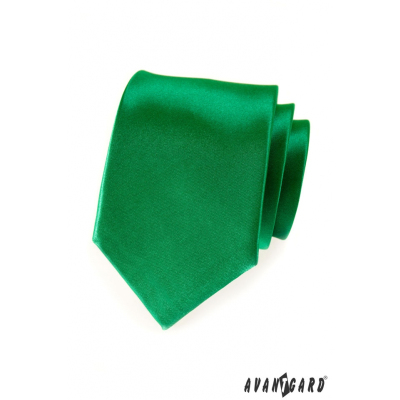 Smaragdová kravata tmavě zelená