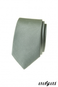 Eukalyptově zelená slim kravata