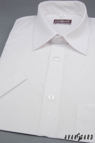Pánská košile KLASIK s krátkým rukávem bílá