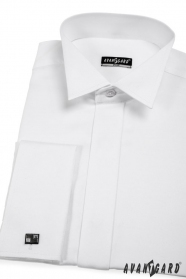 Pánská fraková košile SLIM bílá