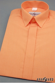 Chlapecká košile s krytou légou pomerančová