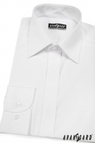 Pánská košile KLASIK s krytou légou V1-Bílá