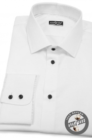 Bílá pánská košile KLASIK 100% bavlna