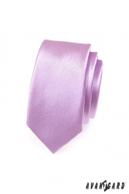 Úzká kravata SLIM Fialová lesk