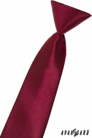 Chlapecká kravata bordó lesklá