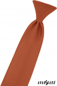 Skořicově hnědá chlapecká kravata