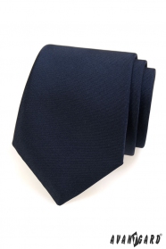 Modrá matná kravata pro pány
