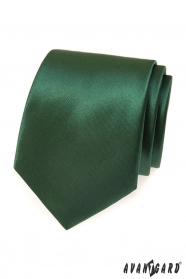 Tmavě zelená pánská kravata