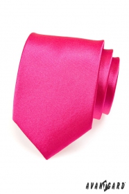 Pánská kravata růžová fuchsiová