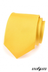 Kravata AVANTGARD matná žlutá