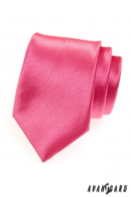 Pánská kravata sytě růžová