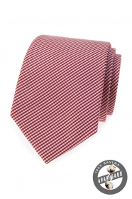 Bavlněná kravata s proužkem v bordó