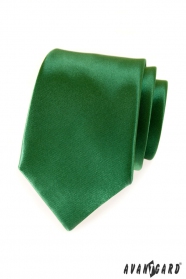 Zelená jednobarevná kravata Avantgard