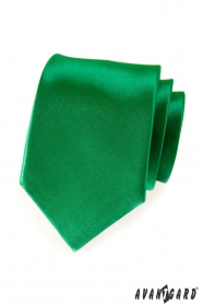 Smaragdová kravata tmavě zelená