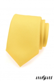 Matná žlutá kravata