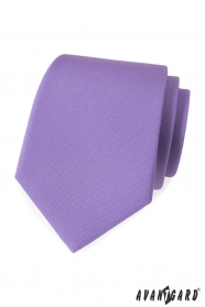 Světle fialová matná kravata