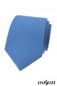Světle modrá, matná kravata