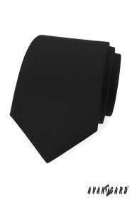 Matná černá kravata