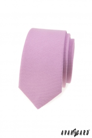 Slim kravata v barvě lila