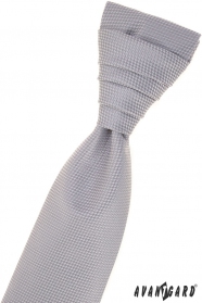 Šedá strukturovaná francouzská kravata
