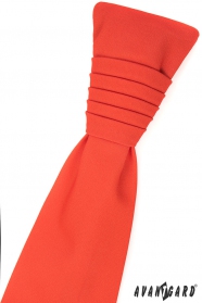 Tmavě oranžová francouzská kravata
