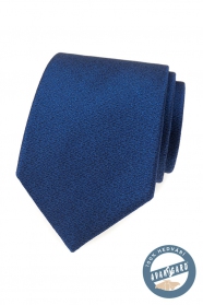 Elegantní modrá hedvábná kravata