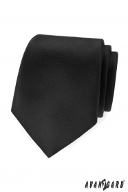 Černá, matná kravata Avantgard