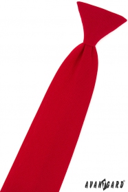 Chlapecká kravata matně červená