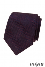 Pánská kravata s bordó proužky