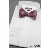 Bílá pánská košile SLIM s elegantní krytou légou - 46/194