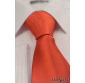 Pánská kravata hladká červená - šířka 7 cm