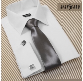 Grafitová kravata pro muže - šířka 7 cm