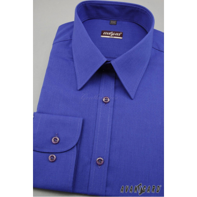 Pánská košile SLIM královská modrá výprodej