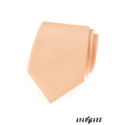 Strukturovaná kravata LUX lososové barvy