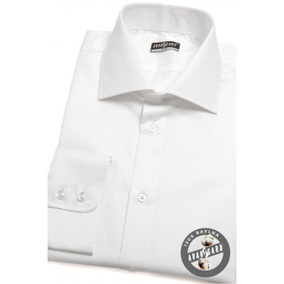 Pánská košile SLIM bílá ze 100% bavlny