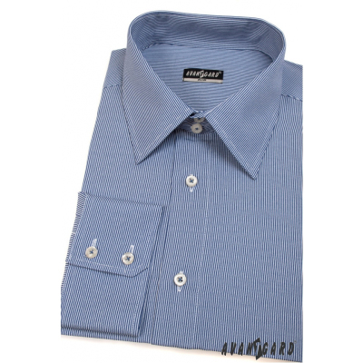 Pánská košile SLIM s modrobílými proužky