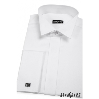 Pánská fraková košile SLIM bílá