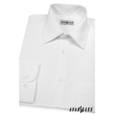 Pánská košile KLASIK dlouhý rukáv V1-Bílá