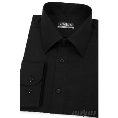 Černá pánská košile Avantgard s dlouhým rukávem