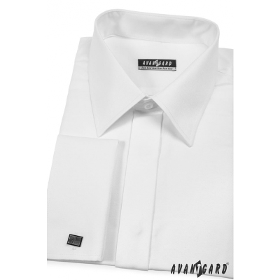 Košile na manžetové knoflíčky bílá