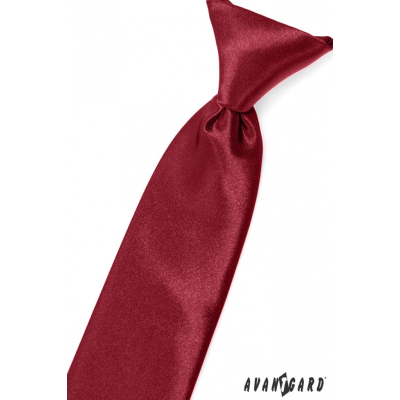 Chlapecká kravata v barvě bordó