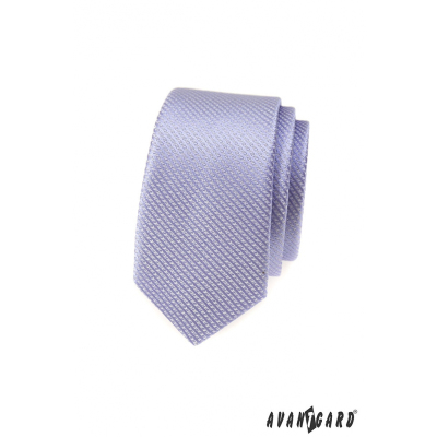 Lila slim vzorovaná kravata Avantgard