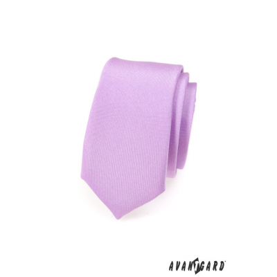 Světle fialová kravata Slim