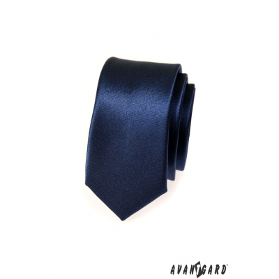 Úzká kravata SLIM pánská modrá