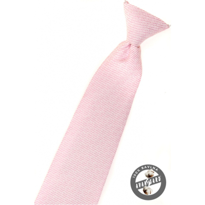 Chlapecká kravata Růžová strukturovaná