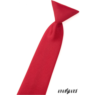 Matná červená chlapecká kravata