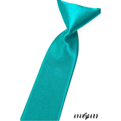 Tyrkysově modrá chlapecká kravata