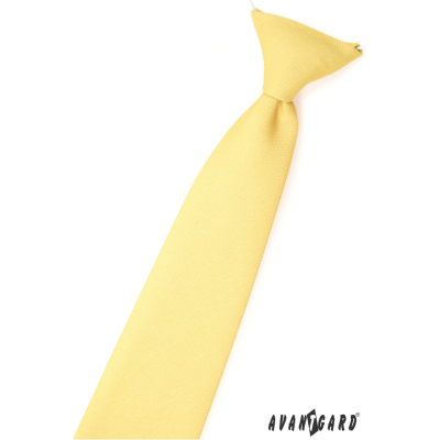 Chlapecká kravata Žlutá mat