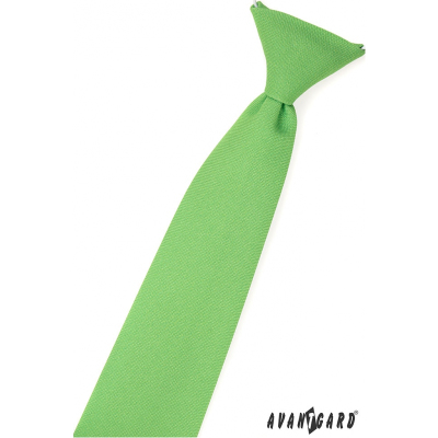 Chlapecká kravata trávově zelená